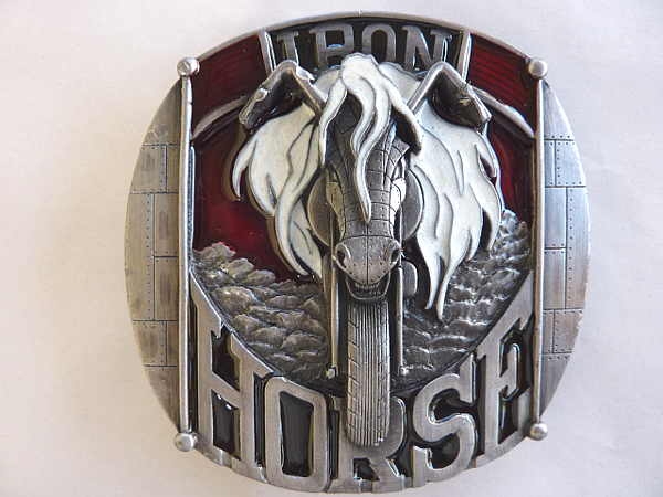 Buckle Gürtelschnalle Biker Iron Horse