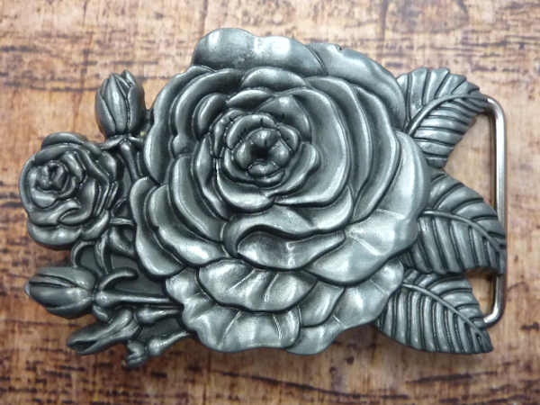 Buckle Gürtelschnalle Rose