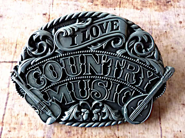 Buckle Gürtelschnalle I Love Country Music