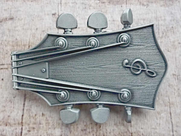 Buckle Gürtelschnalle Gitarrenkopf