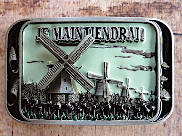 Buckle Gürtelschnalle Windmühle