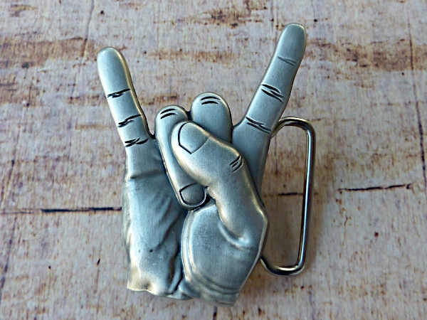 Buckle Gürtelschnalle Metallica Gruß