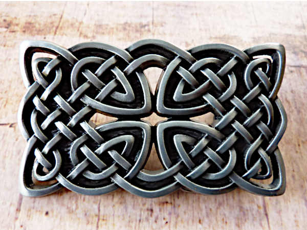 Buckle keltischer Knoten silberfarben