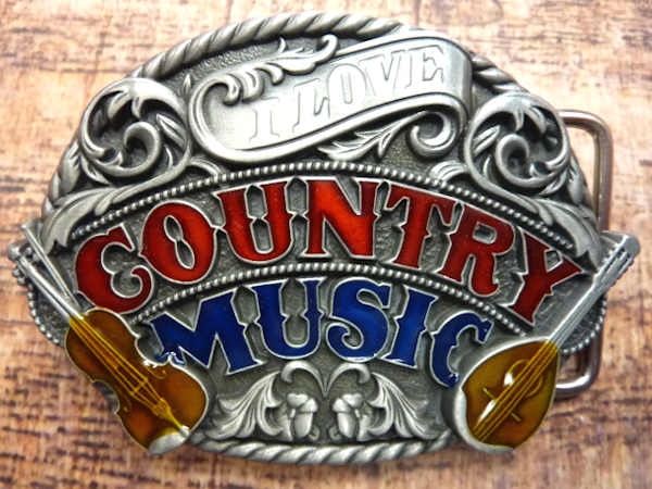 Buckle Gürtelschnalle I Love Country Music