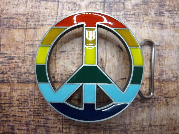 Buckle Gürtelschnalle Peace