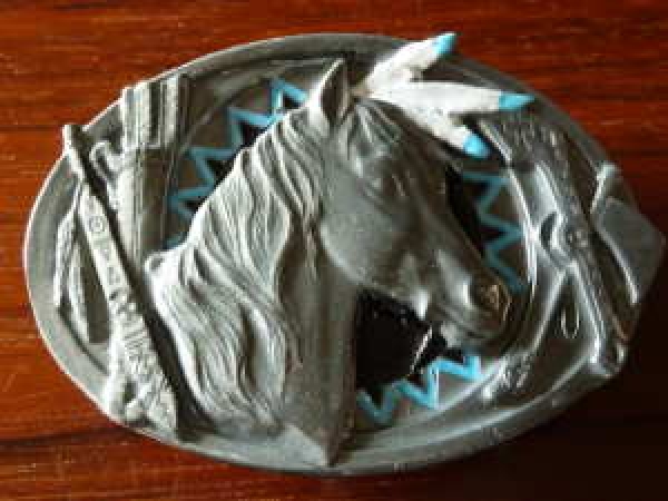 Buckle Gürtelschnalle Pferd