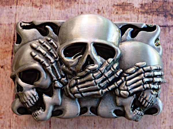 Buckle Gürtelschnall Totenkopfopf