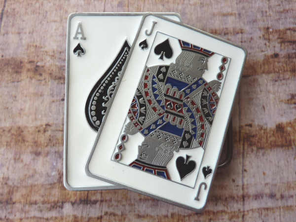 Buckle Gürtelschnalle Spielkarten