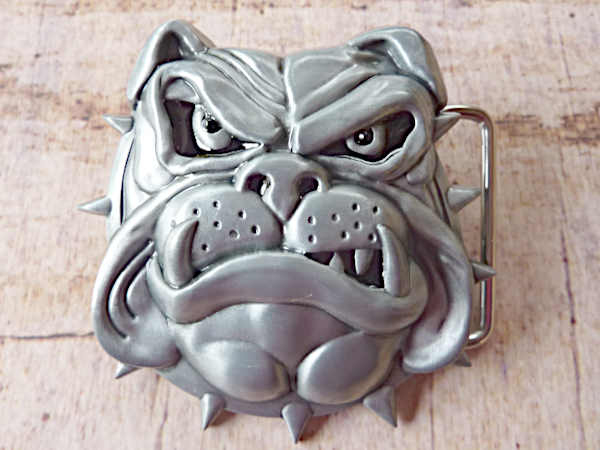 Buckle Gürtelschnalle Bulldogge