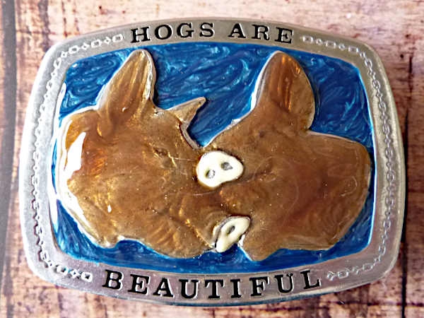 Buckle Gürtelschnalle  Schweine