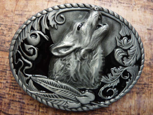 Buckle Gürtelschnalle Wolf