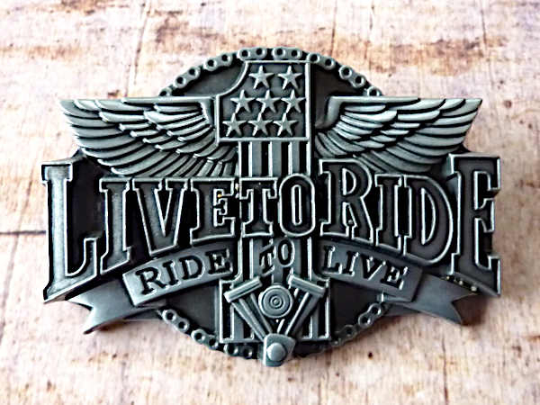 Buckle Gürtelschnalle Biker  Live to Ride - Ride to Live