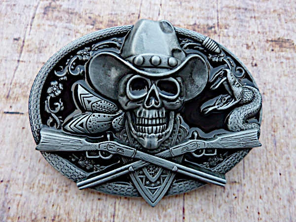 Buckle Gürtelschnalle Totenkopf