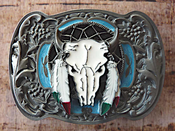 Buckle Gürtelschnalle White Wolf