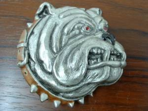 Buckle Gürtelschnalle Bulldog