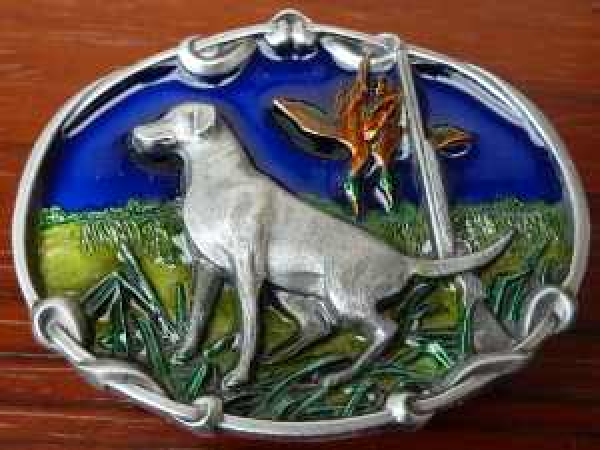 Buckle Gürtelschnalle Jagthund