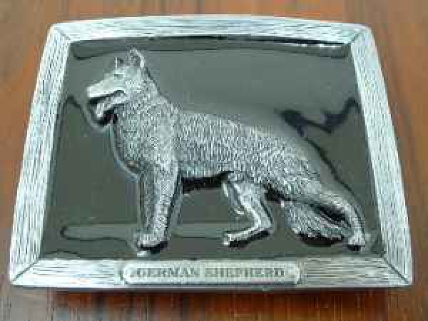 Buckle Gürtelschnalle Schäferhund