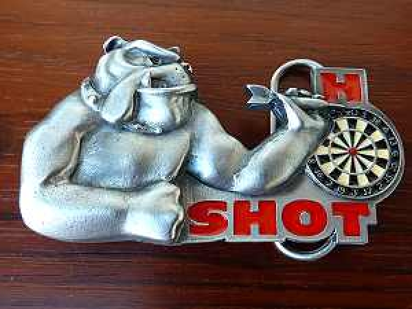 Buckle Gürtelschnalle Bulldogge