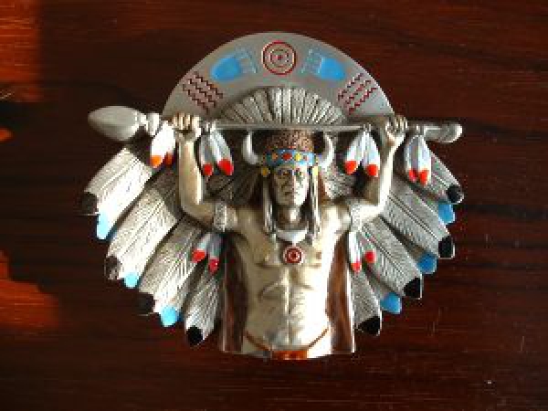 Buckle Gürtelschnalle Indianer