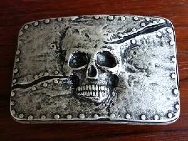Buckle Gürtelschnalle Totenkopf