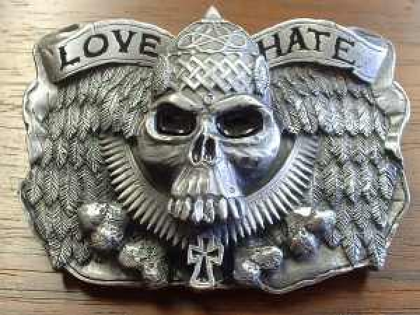 Buckle Gürtelschnalle Love & Hate