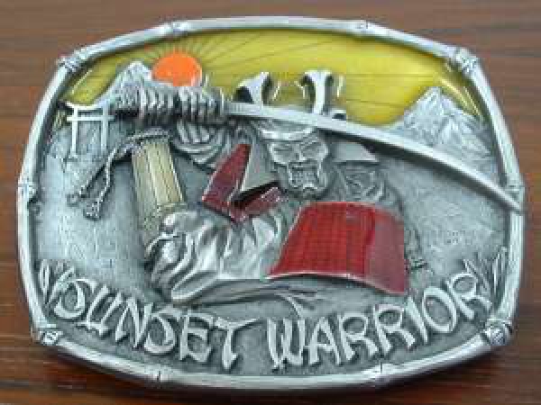 Buckle Gürtelschnalle Sunset Warrrior