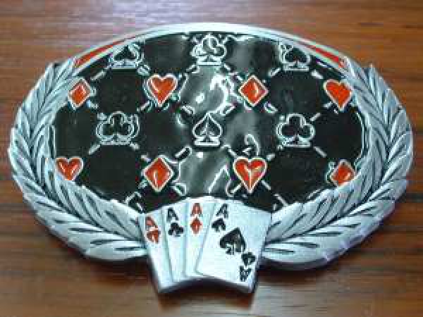 Buckle Gürtelschnalle Spielkarten