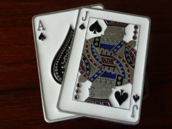 Buckle Gürtelschnalle Spielkarten