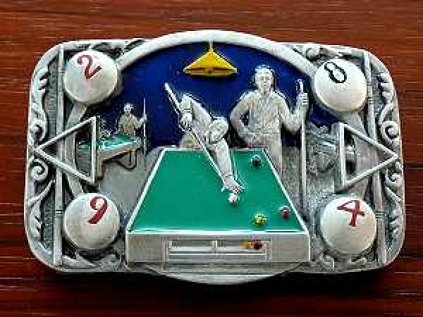 Buckle Gürtelschnalle Billard