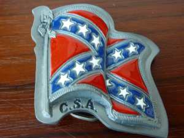 Buckle Gürtelschnalle Südstaaten Flagge
