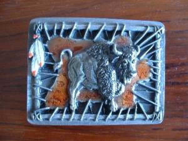 Buckle Gürtelschnalle Bison