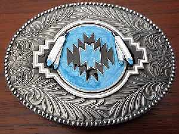Buckle Gürtelschnalle White Wolf
