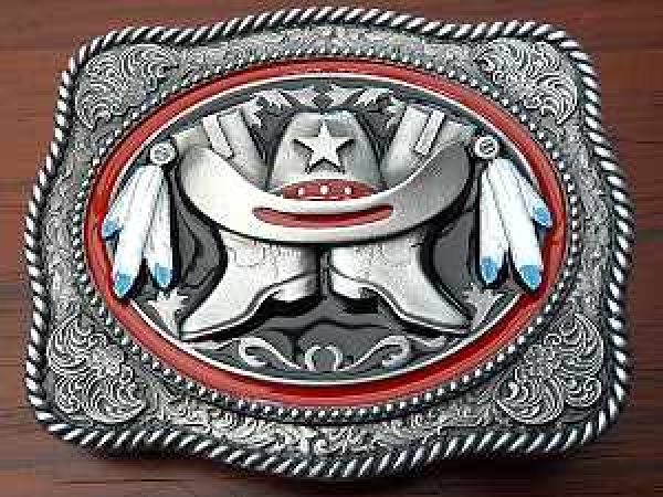 Buckle Gürtelschnalle White Wolf