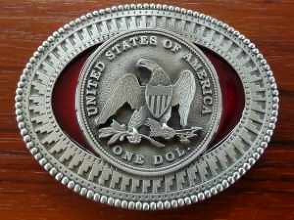 Buckle Gürtelschnalle White Wolf