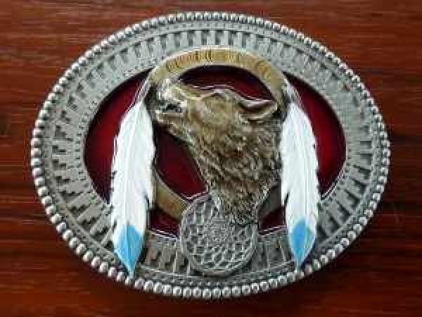 Buckle Gürtelschnalle Wolf