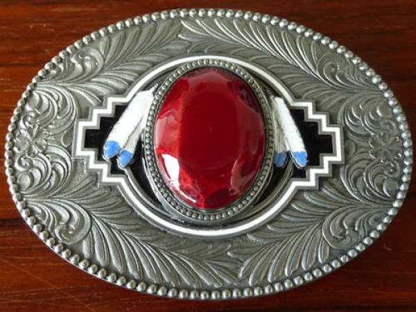 Buckle Gürtelschnalle White Wolf