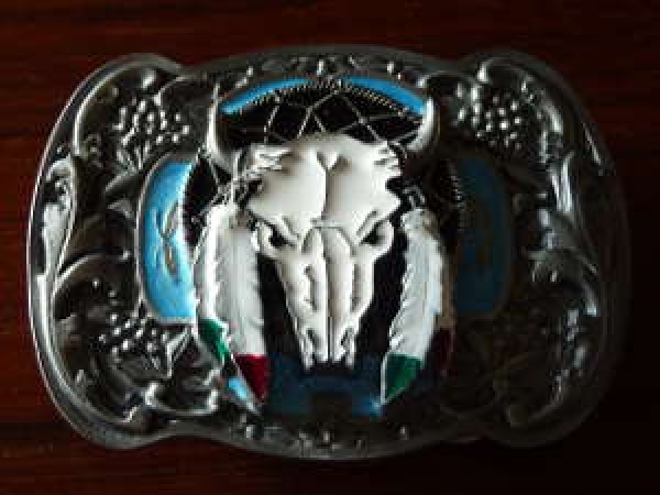Buckle Gürtelschnalle White Wolf