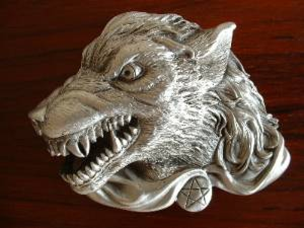 Buckle Gürtelschnalle Wolf