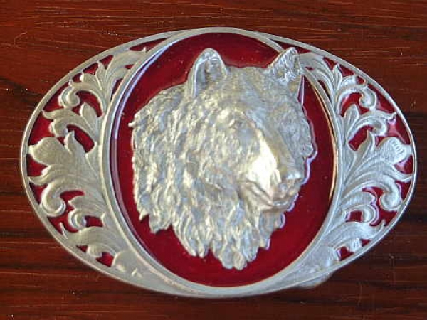 Buckle Gürtelschnalle Wolf