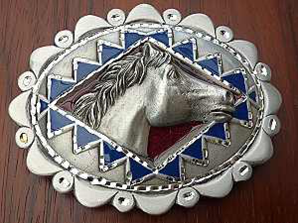 Buckle Gürtelschnalle Pferdekopf