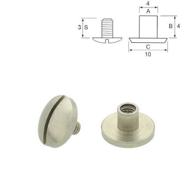 Edelstahl Buchschrauben 6 mm