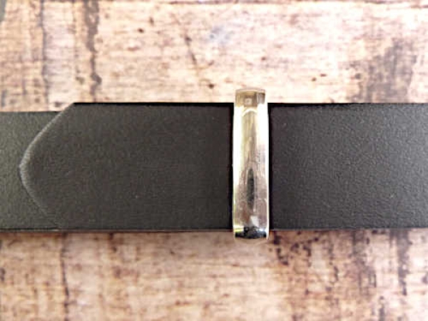 Edelstahlgürtelschlaufe Ersatzschlaufe silberfarben 25mm