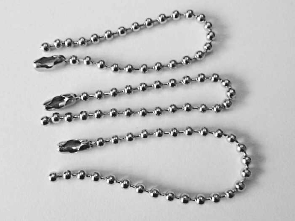 3er Pack Kugelkettenanhänger