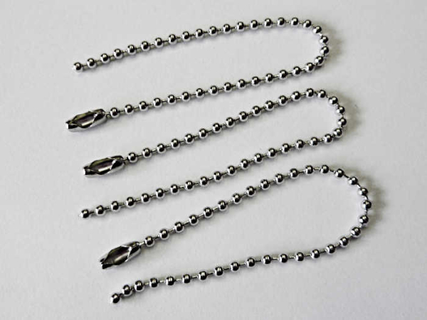 3er Pack Kugelkettenanhänger