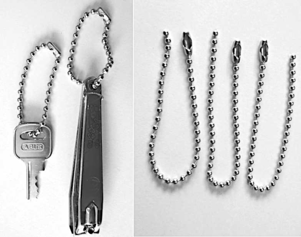 3er Pack Kugelkettenanhänger