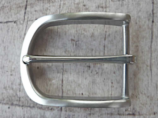 Edelstahl Gürtelschnalle/Schliesse silberfarben 40mm
