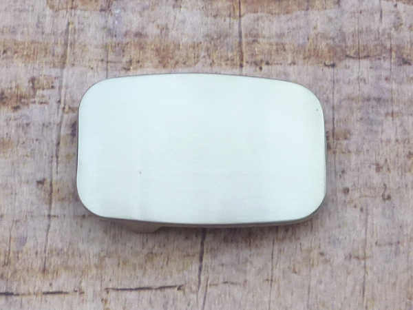 Edelstahl Gürtelschnalle silberfarben 40mm