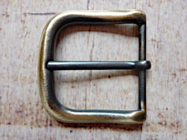Gürtelschnalle messingfarben 40mm