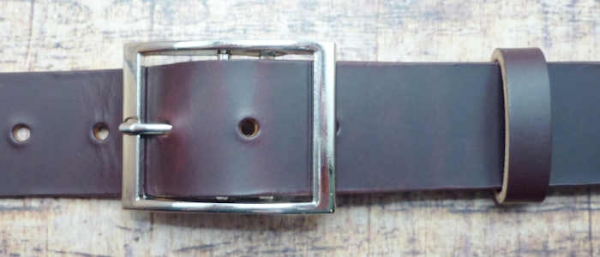 Doppelsteg Gürtelschnalle/Schliesse silberfarben 40mm am Gürtel