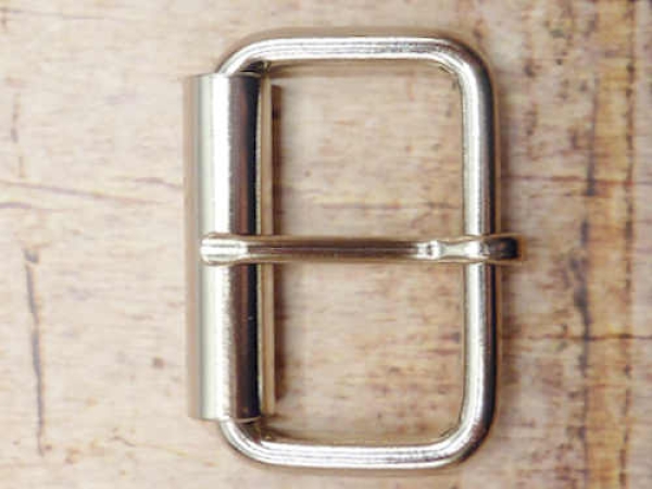 Gürtelschnalle Rollenschnalle silberfarben  40mm